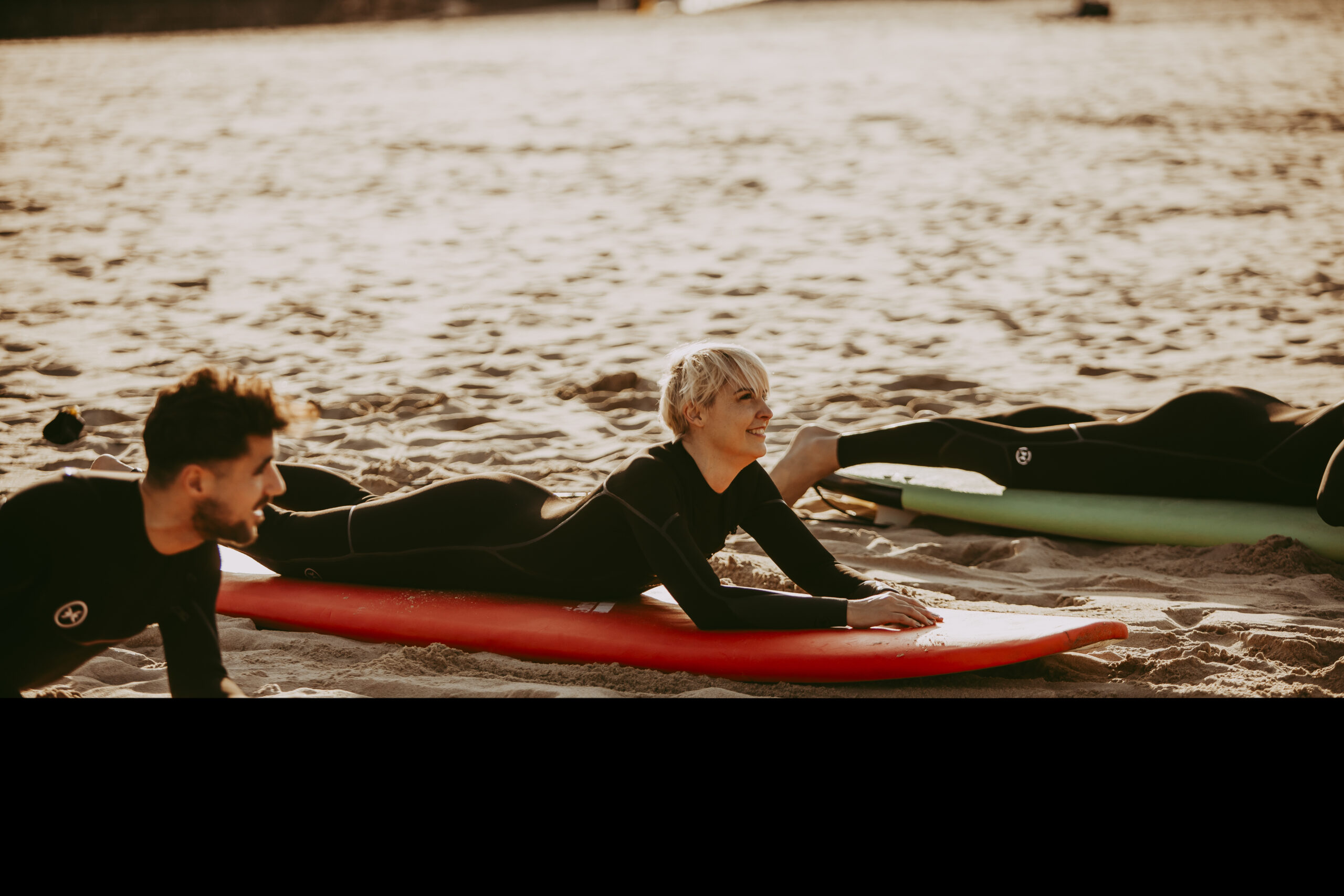 Surf en San Sebastian, playa Zurriola